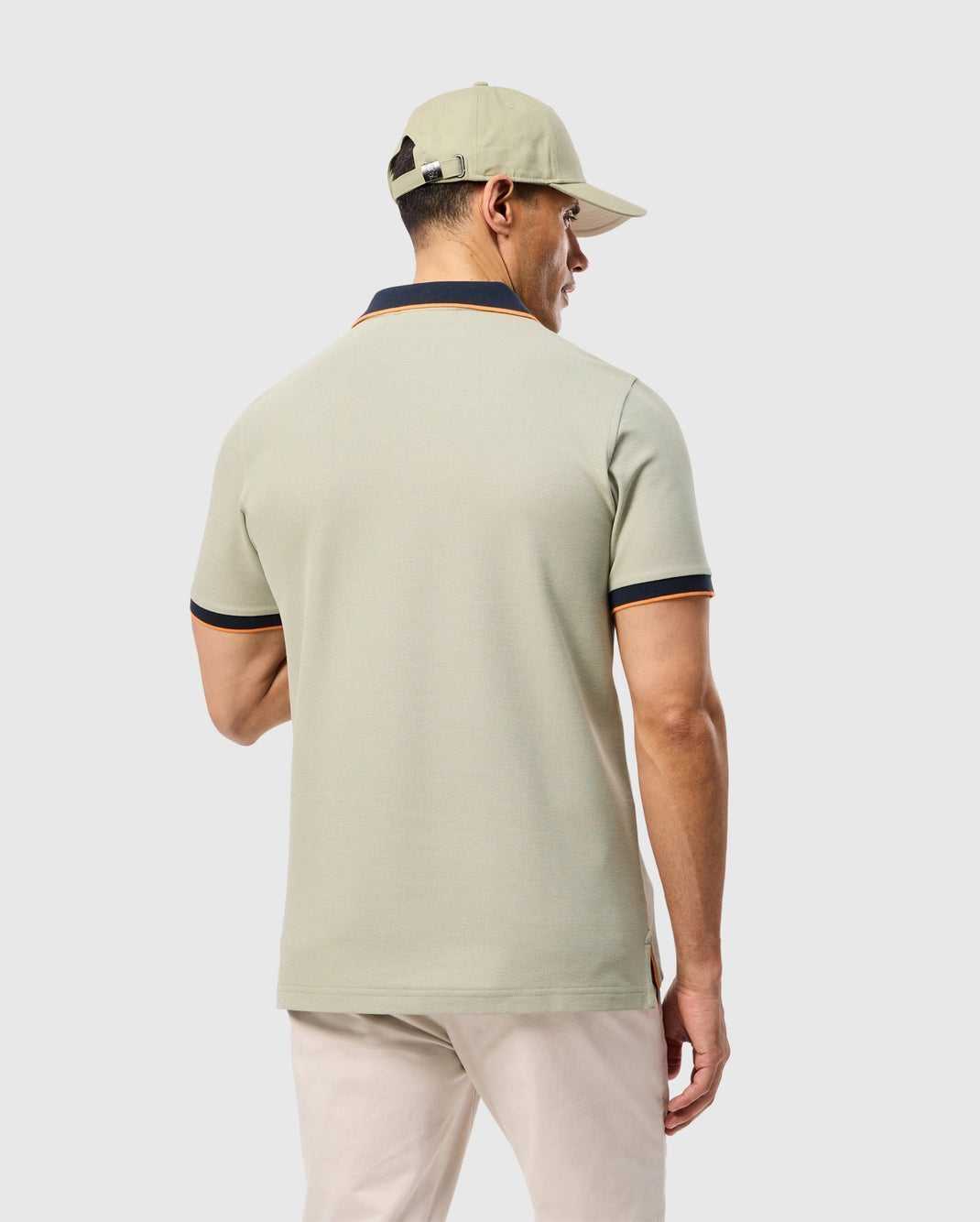 Polos Psycho Bunny Kayden Pique Polo Seagrass Homme | RRO-65879170